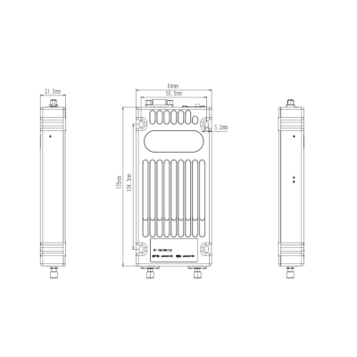 Air-side 1428~1448MHz frequency 50km wireless communication equipment IT780A