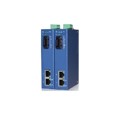 3 port Industrial Gigabit Ethernet to Fiber Media Converter